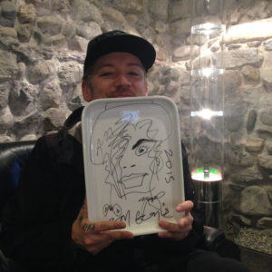 Boy George with his plate